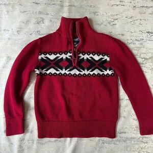 Chaps 100% cotton sweater 1/4 zip